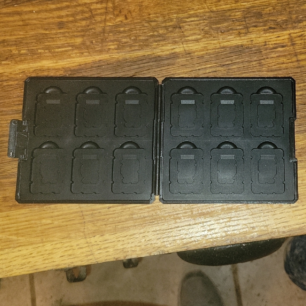 Black Memory Card Holder Case
